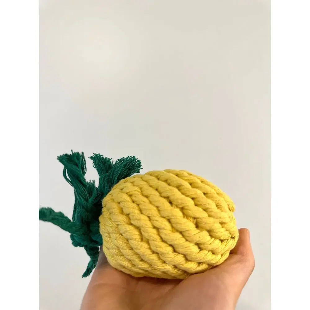 Monli Handcrafted Handmade Sustainable Pineapple Rope Toy